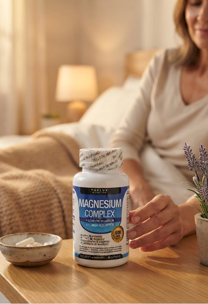 Cápsulas de Magnesio Complex 600mg Toplux - Recupera tu Energía y Descanso Profundo (60 Cápsulas)