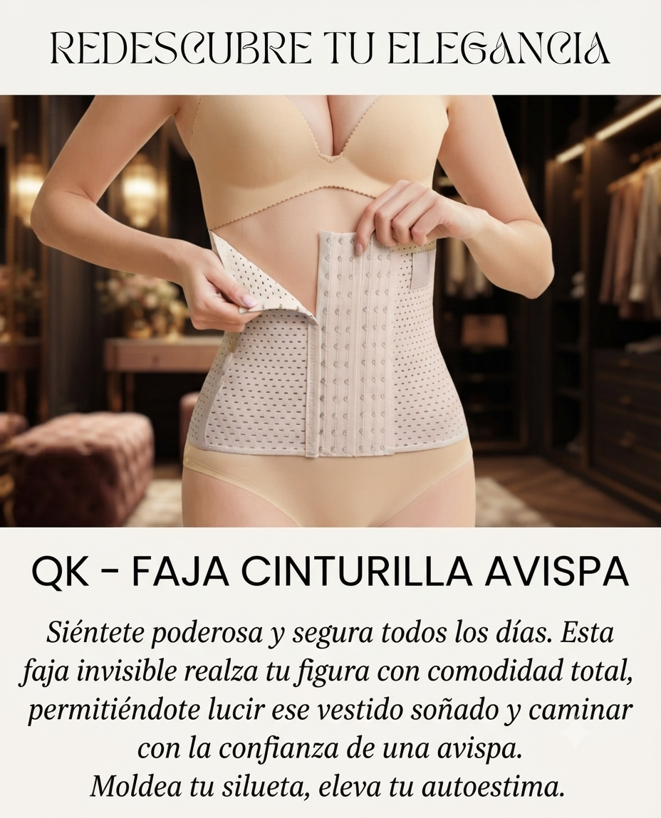 Faja Cinturilla Avispa Moldeadora QK (Invisible y Cómoda)