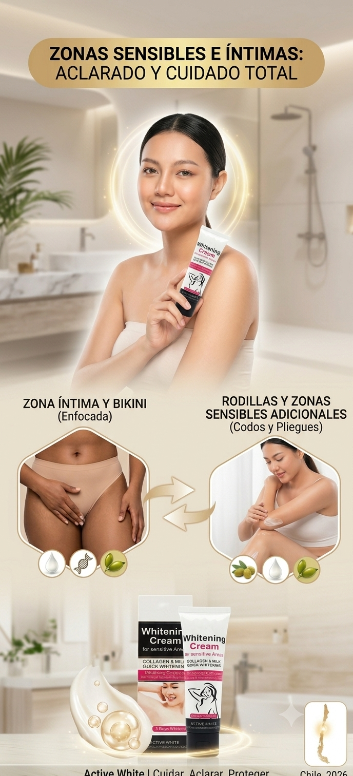 Crema Blanqueadora Para Axilas y zonas Sensibles de la Piel