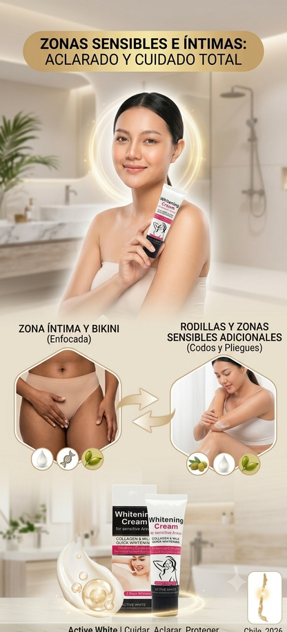 Crema Blanqueadora Para Axilas y zonas Sensibles de la Piel