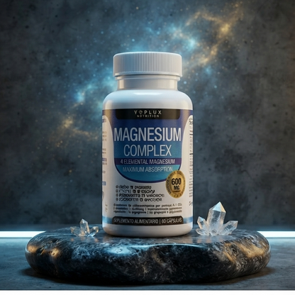 Cápsulas de Magnesio Complex 600mg Toplux - Recupera tu Energía y Descanso Profundo (60 Cápsulas)