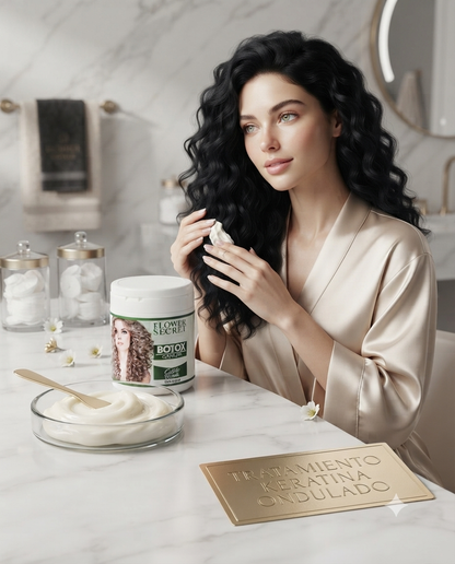 Botox Capilar Flower Secret Rizado (300 ml): Devuélvele la libertad, vida y definición a tus rizos.