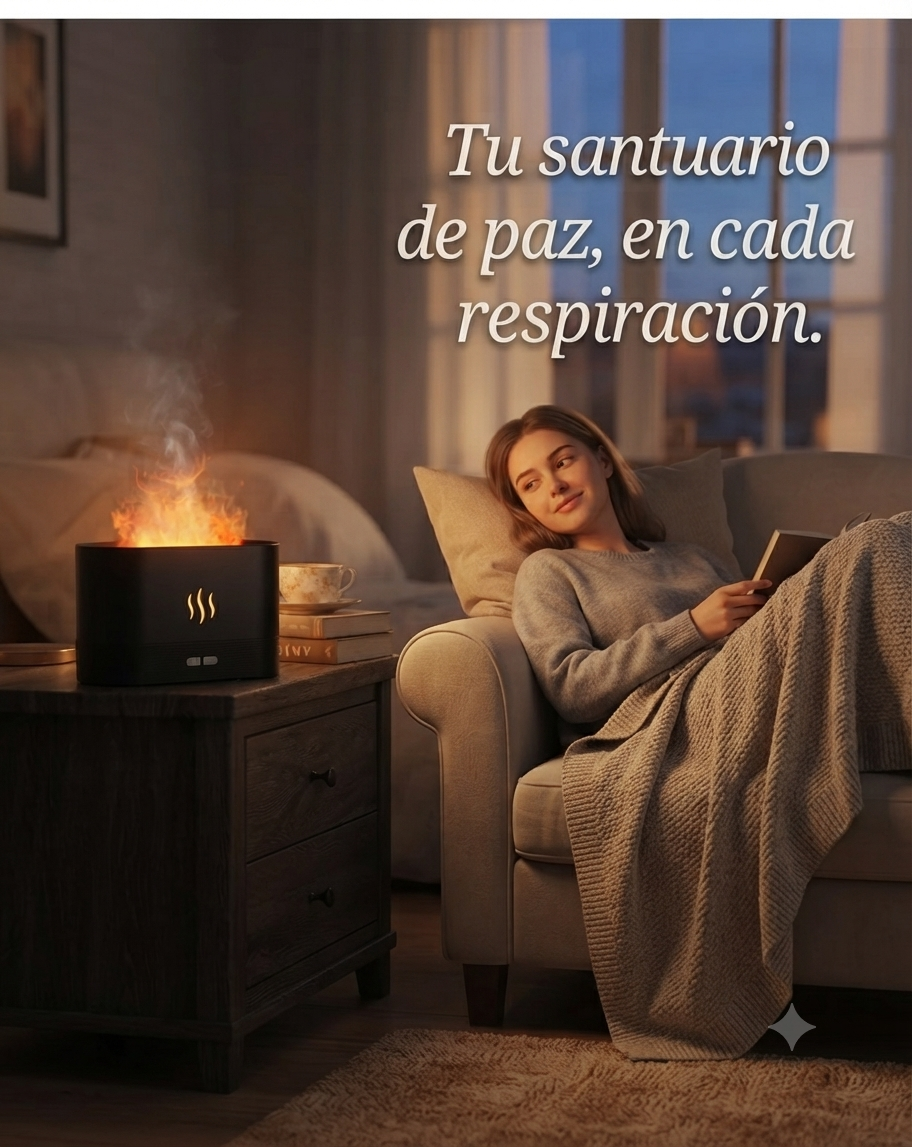 X - HUMIFICADOR DE LLAMA  CON LUZ LED