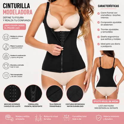 Faja Moldeadora Colombiana de Doble Compresión | Control Abdominal y Levanta Glúteos