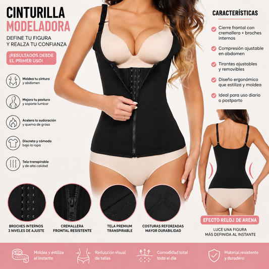 Faja Moldeadora Colombiana de Doble Compresión | Control Abdominal y Levanta Glúteos